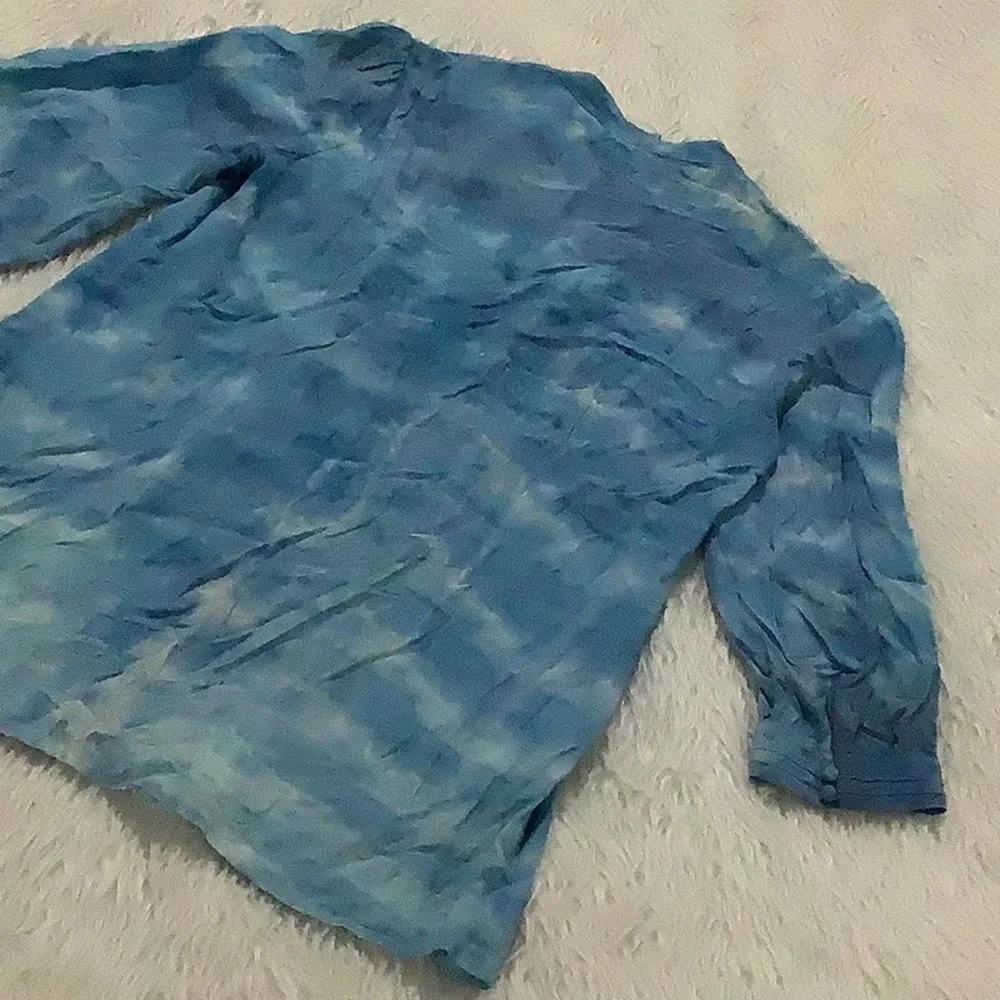 Joie women’s blue tie dye silky summer beach Top size medium - Picture 6 of 6